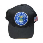 United States Air Force Black Embroidered Hat
